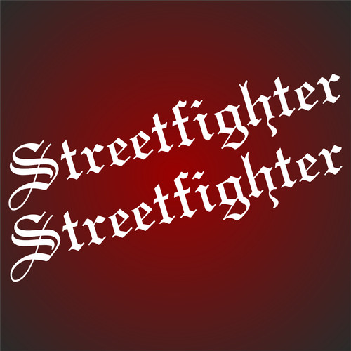 Streetfighter aufkleber - 2x,