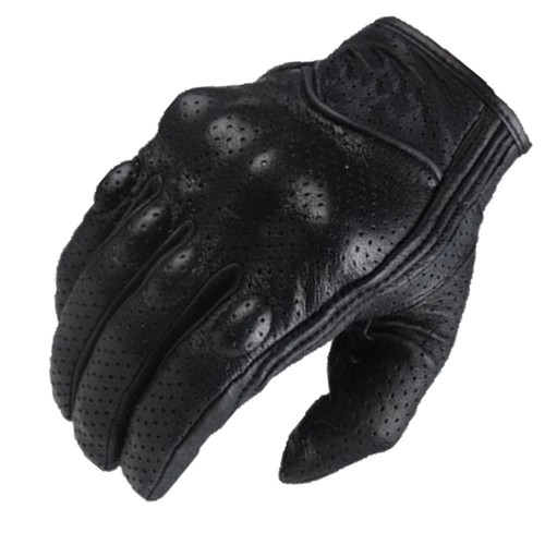 Leder handschuh schwarz - leder,